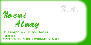 noemi almay business card
