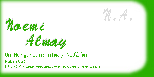 noemi almay business card